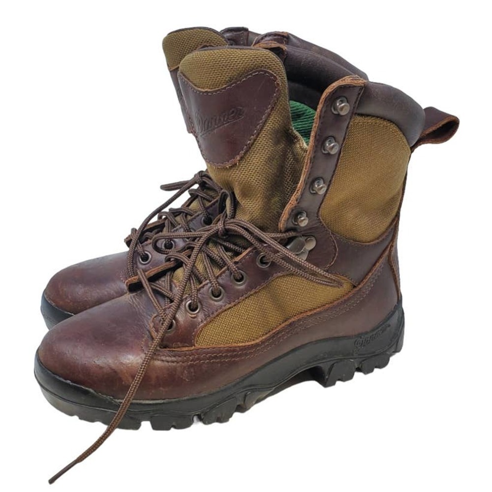 Danner 6 Sequoia Brown Leather Lace Up Hiking Boot Gorpcore Outdoor Green
